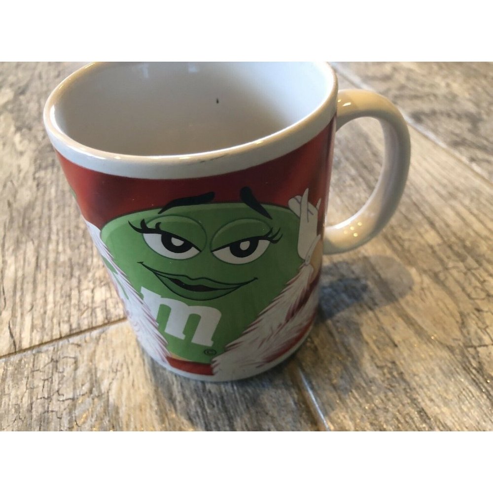 Galerie Red M&M Collectible Coffee Tea Mug Cup Mars Hearts Love Mrs M & M